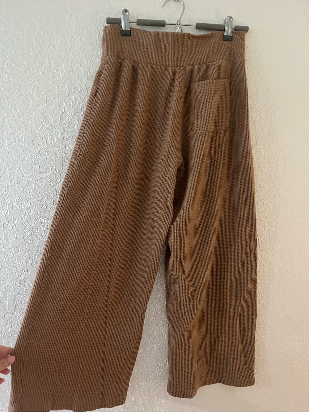 Abercrombie & Fitch Waffle Lounge Wide Leg Pants and Henley Tee Set - Picture 5 of 9